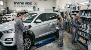צביעת רכב במוסך
